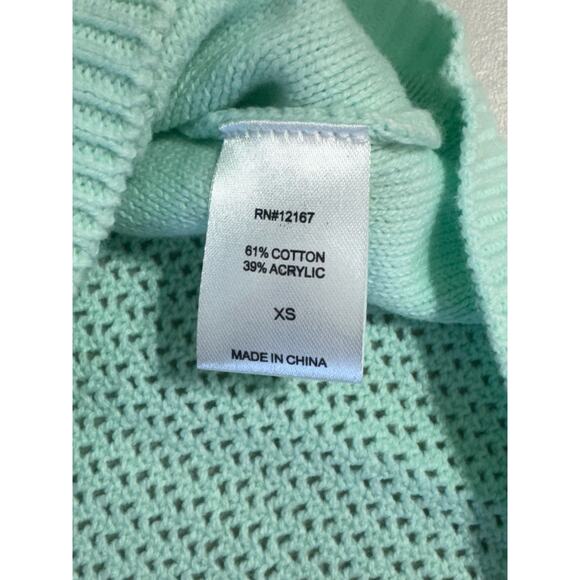 Laurie Felt Cotton Short Sleeve Sweater Mint Size XS NWOT - Picture 8 of 11